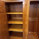 Vintage Maison Regain elm wardrobe from the 70s and 80s