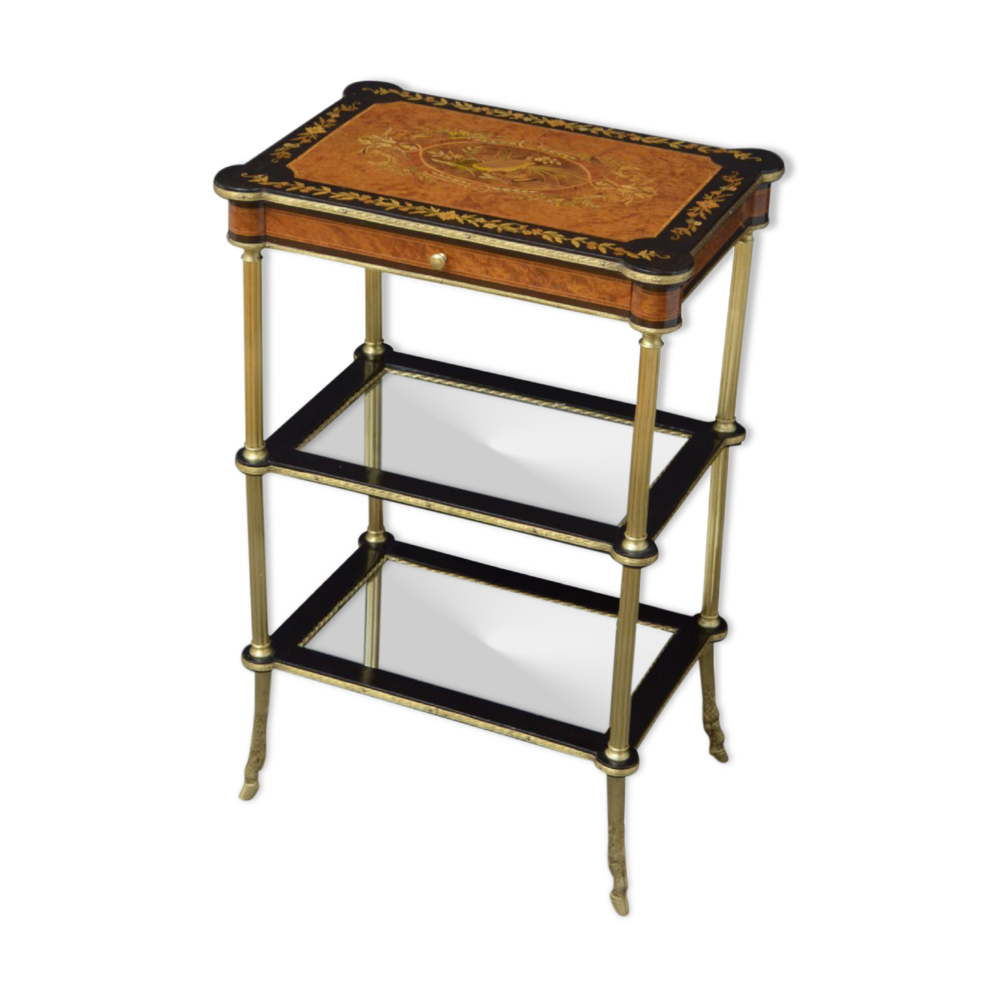 Table d'appoint du 19ème siècle en bois de thuya