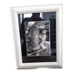 Black and white photo Cesar Baldaccini working on the framed centaur