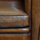 Sheepskin Leather Art Deco Style Design Armchair