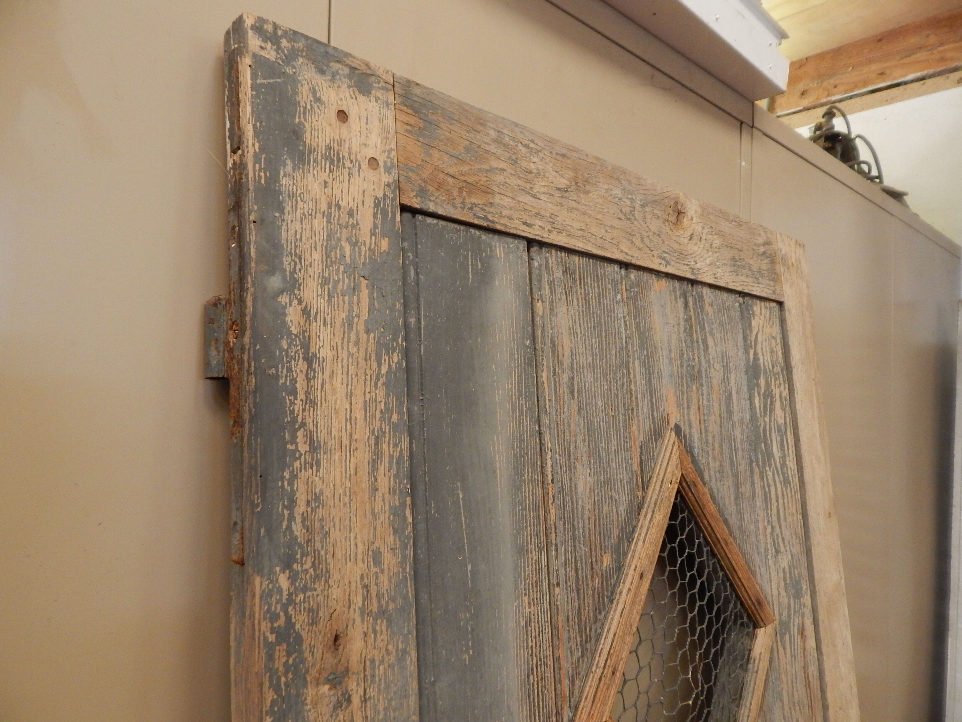 Old chicken coop door