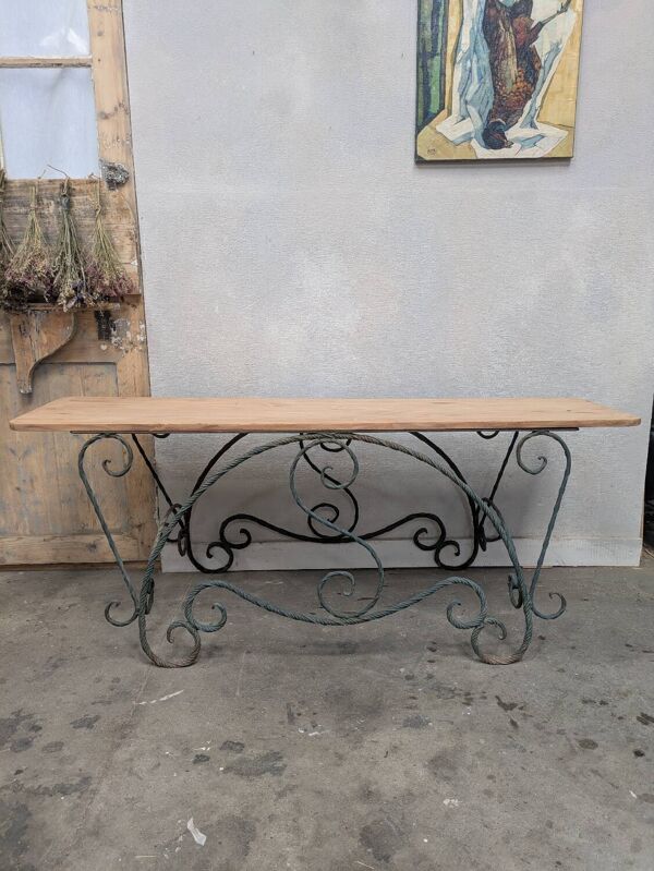 Console en fer forgé