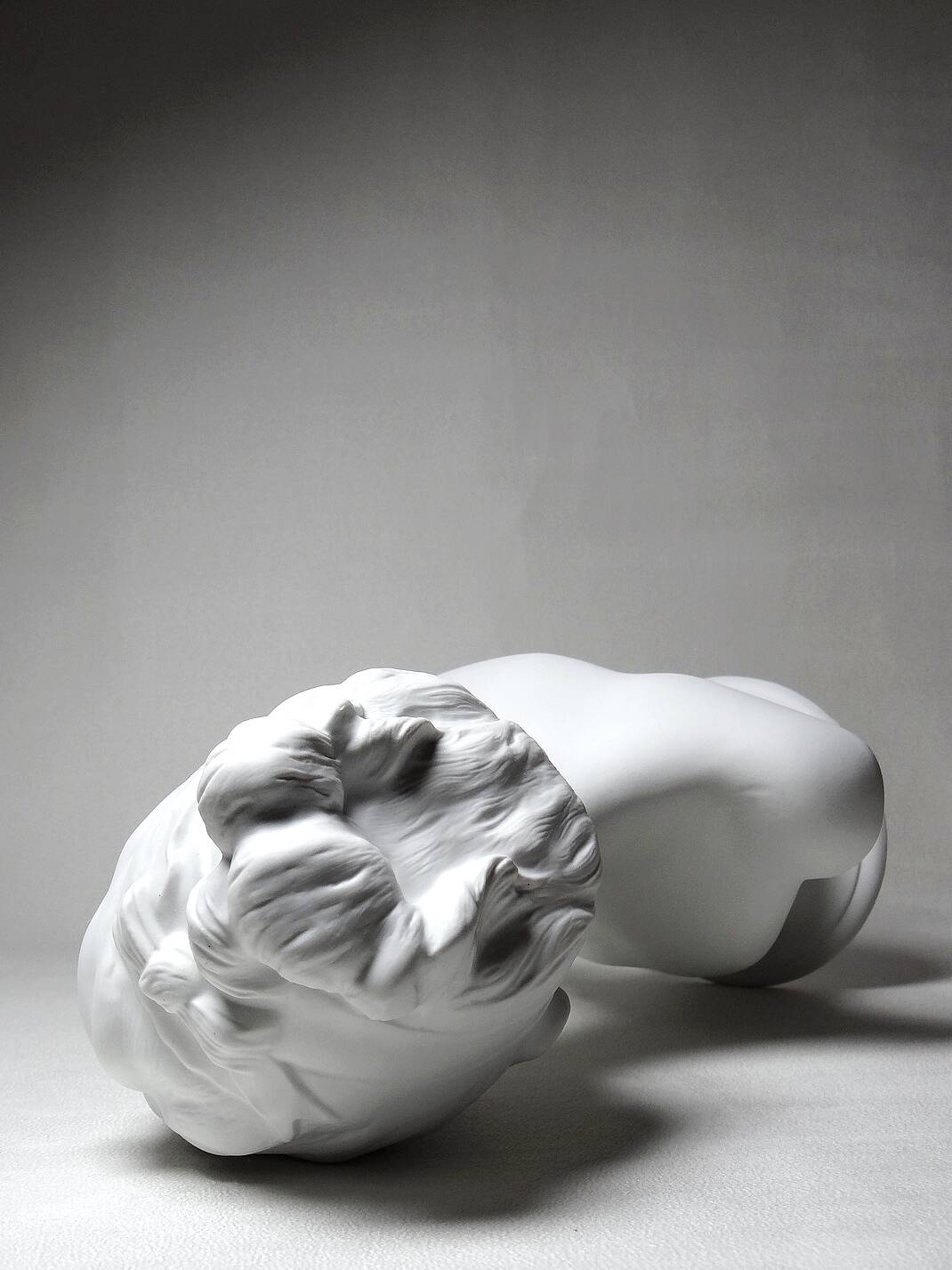 Limoges porcelain biscuit bust C. Tharaud, Louise Brongniard