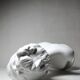 Limoges porcelain biscuit bust C. Tharaud, Louise Brongniard