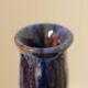 Vase en céramique émaillé multicolore signé