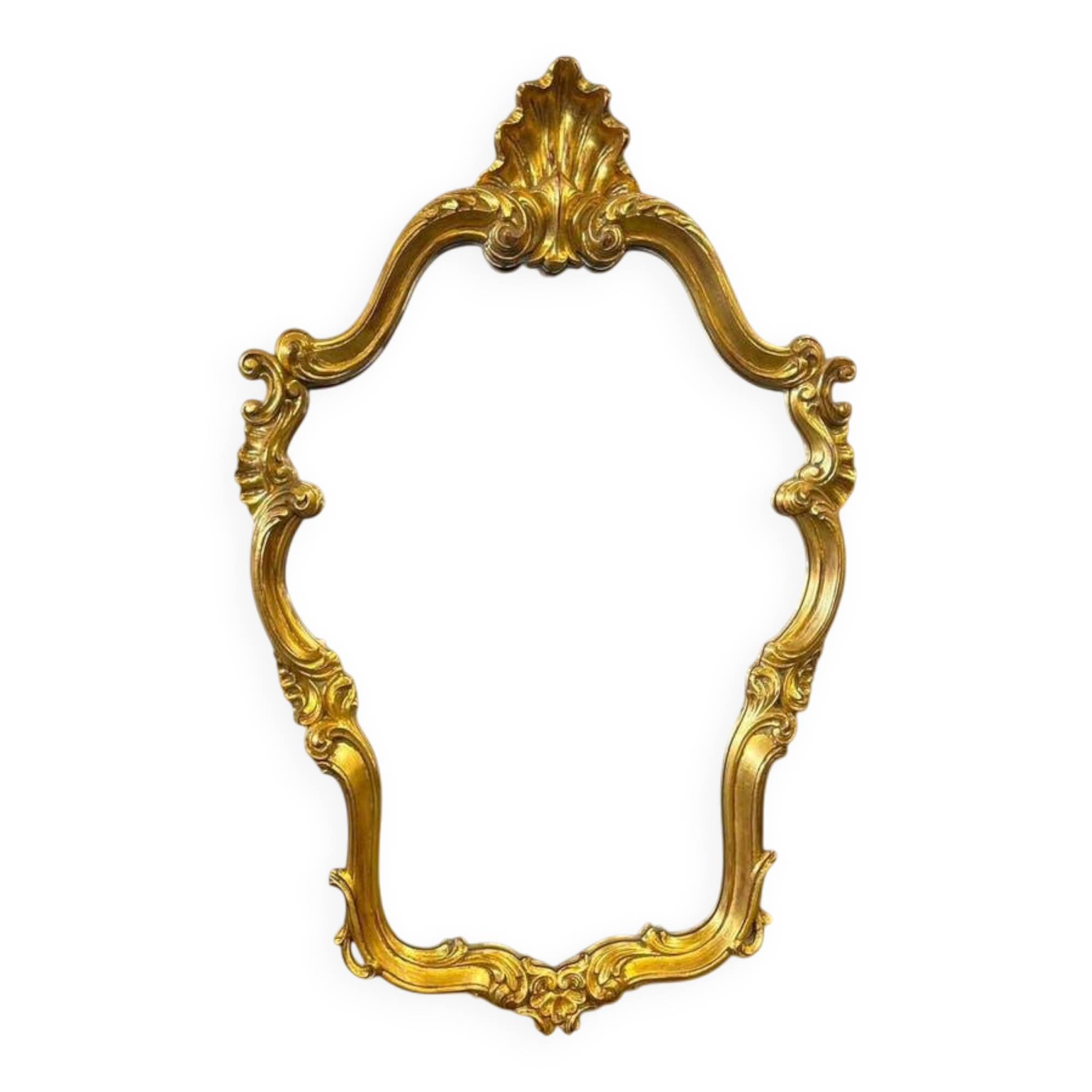 Vintage gold baroque mirror / wall mirror