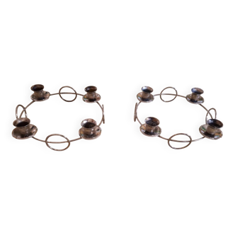 Two Scandinavian candlesticks, Denmark