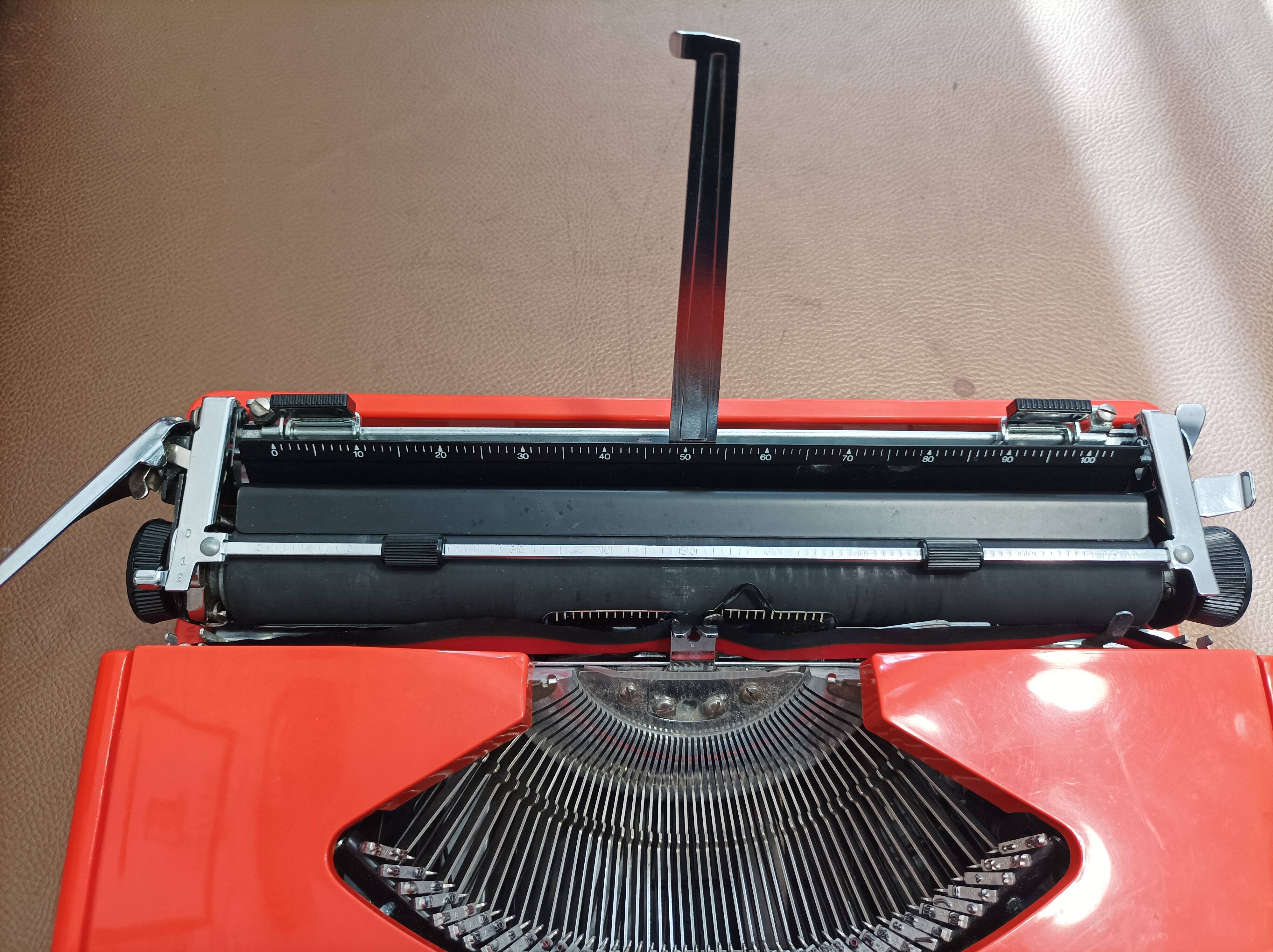 Underwood 130 orange typewriter