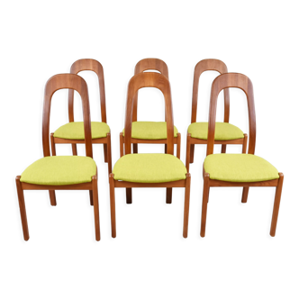 Set of 6 scandinavian dining chairs, 1960s