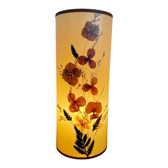 Vintage table lamp dried flowers