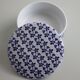 White and blue porcelain jewelry box