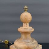 Terracotta pilaster lamp, brutalist style, France, Mid-Century