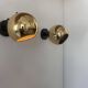 Paire d'applique vintage orientable, laiton, France 1970