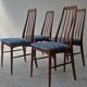 Set of 4 "Eva" chairs in teak by Niels Koefoed – Denmark – 1960s