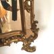 Gilded wooden rockery mirror XX century 140x83cm