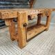 Old workbench side table bathroom furniture 48 x 193 cm