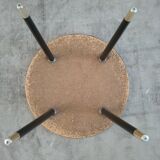 Red rose glass table of the 60s