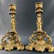 Pair of late 19th century Louis XIII Renaissance style spelter candlesticks