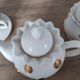 Tea Service WHAT'S VINCENT – White Porcelain & Gold Dots – 12 pieces