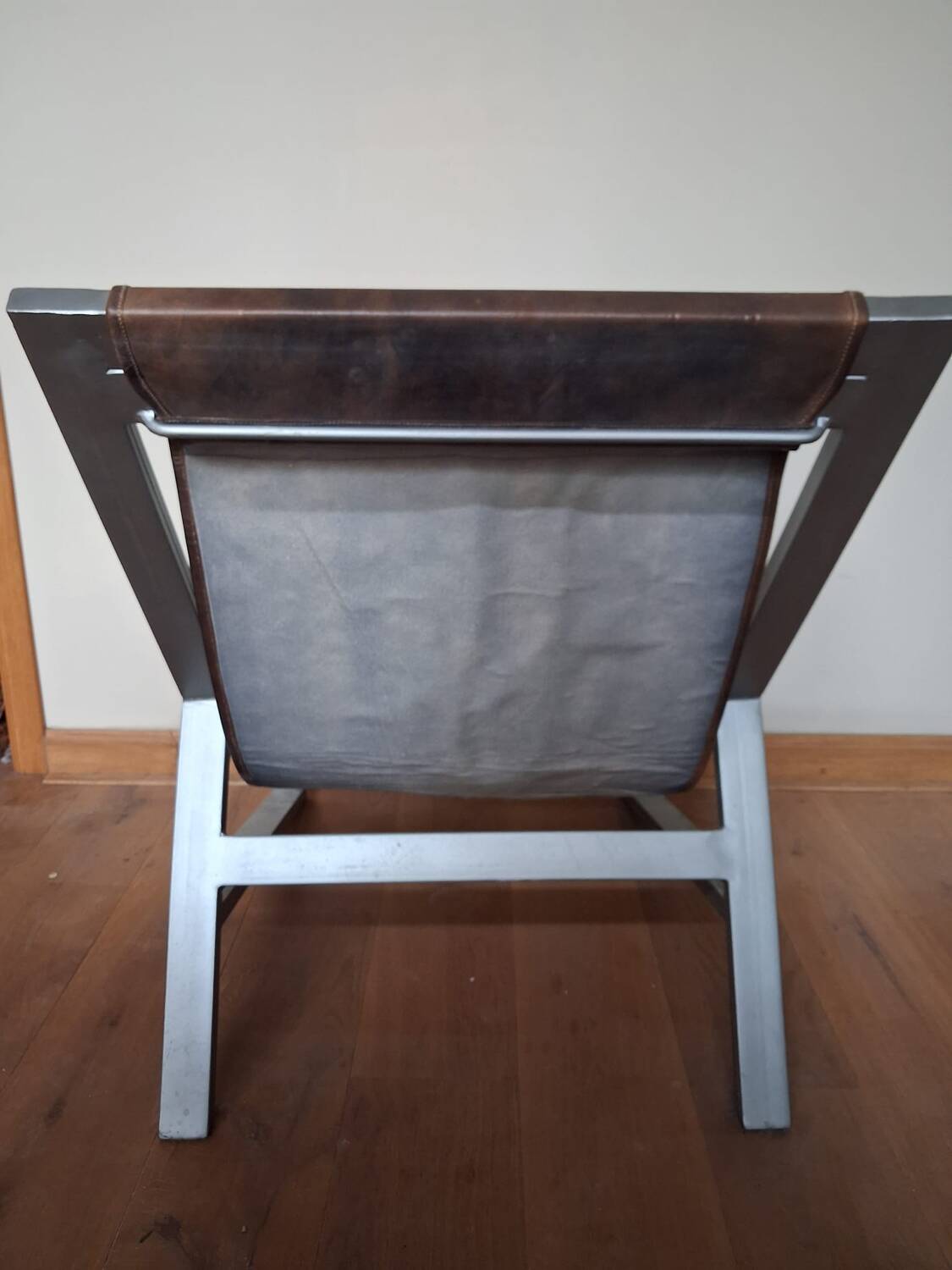 Brown leather armchair, J-Line