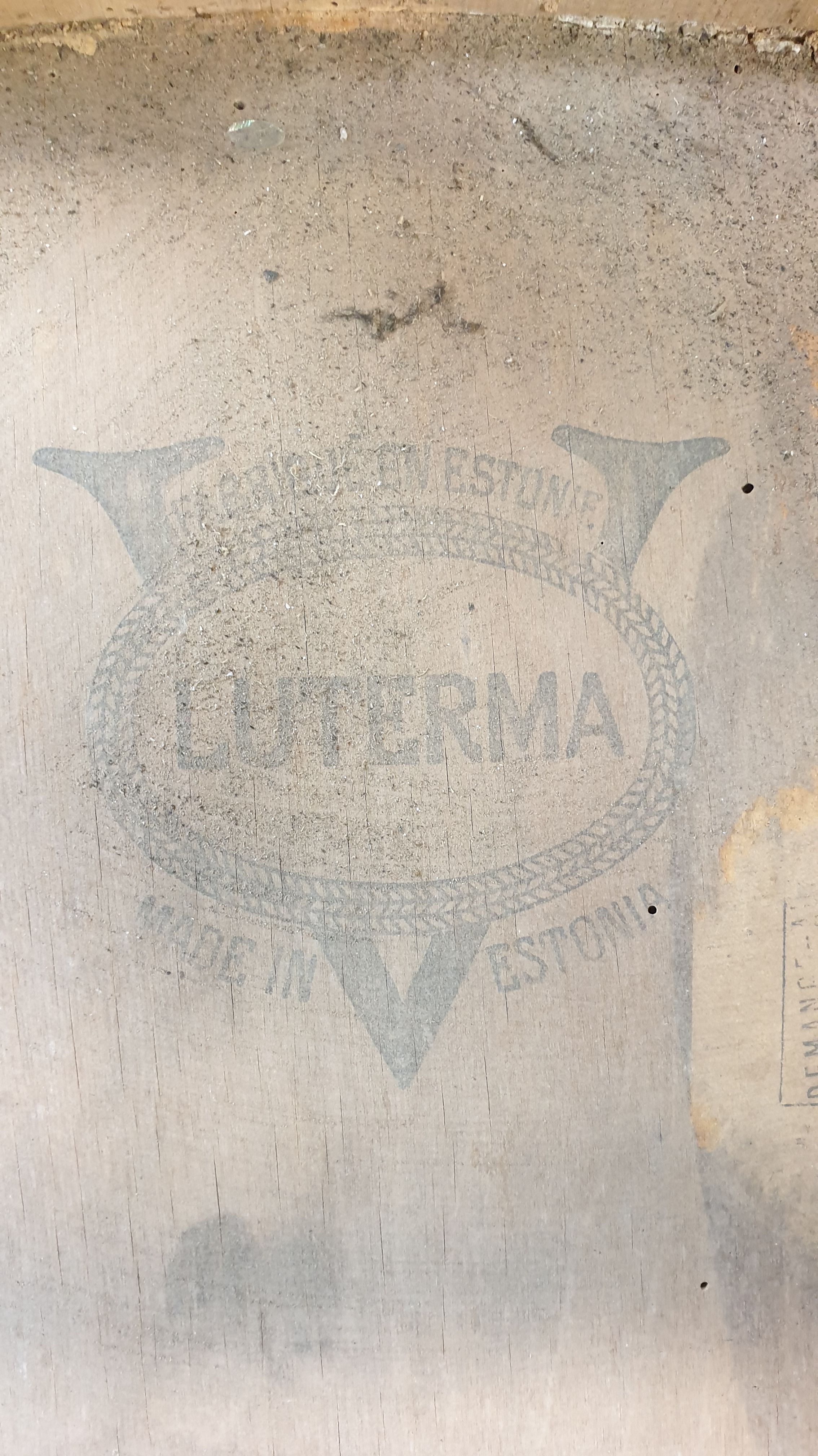 Lot of six chairs Luterma 1900 seat crafted