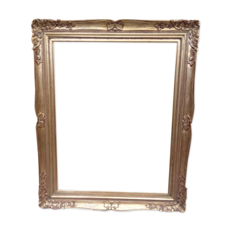 Montparnasse frame large format gilded with leaf - Foliage: 66.5 x 52 cm