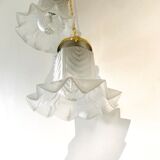 Lot of two art deco hanging lamps