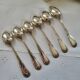 6 small silver-plated Boulenger spoons