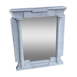 Egyptian style stone wall mirror with lighting
