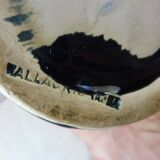 Old roll vase, sea foam, Fat Lava, Vallauris