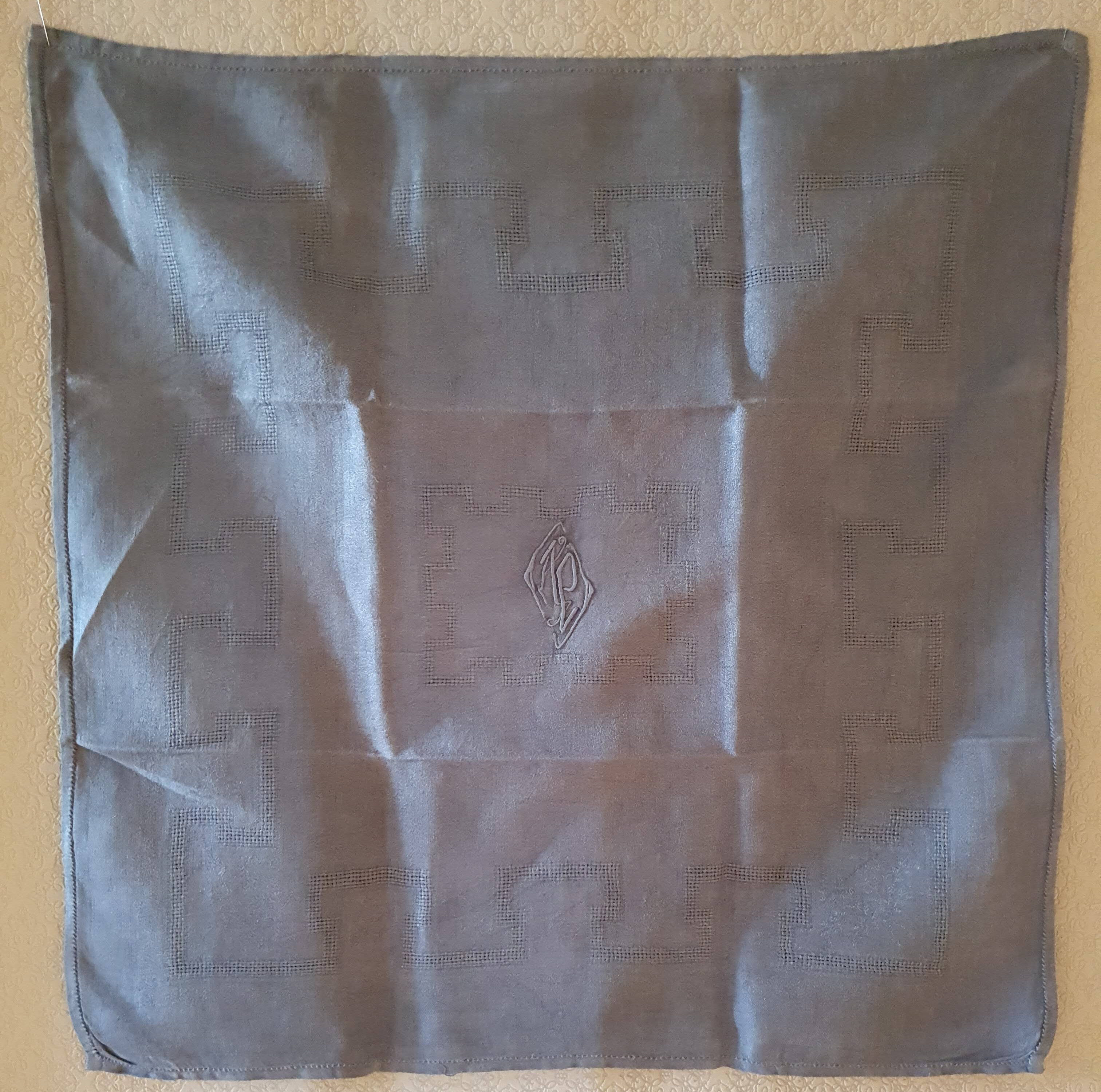 Set de 10 serviettes de table anciennes
