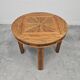 Art Deco Round Side Table in Walnut 1930s