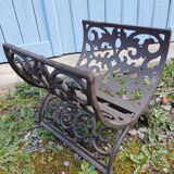 Cast iron magazine rack / wood log rack