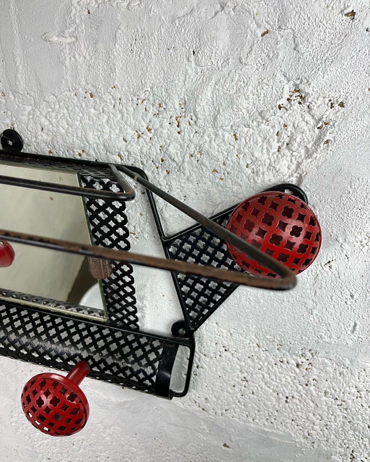 Coat rack perforated sheet metal