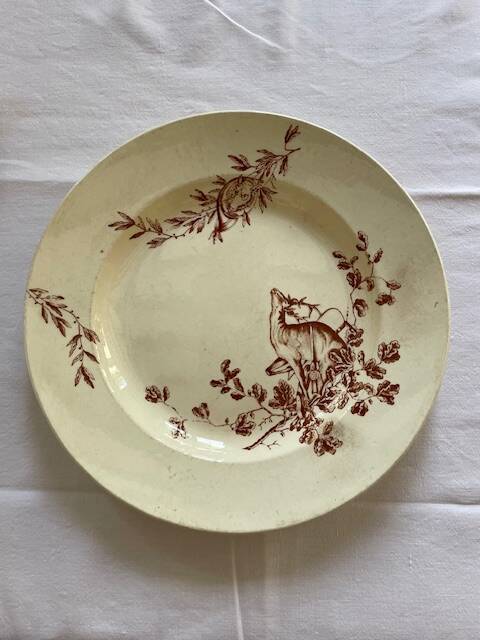 Set of 3 game serving dishes by Jules Viellard.