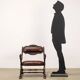 Antique neo-Renaissance chair in wood and leather, 20th century