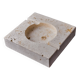 Brutalist ashtray by Fratelli Mannelli, travertine, Italy, 1970