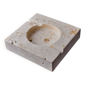 Brutalist ashtray by Fratelli Mannelli, travertine, Italy, 1970