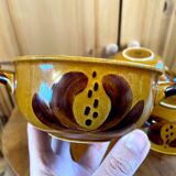 Set of Ochre Villeroy & Boch Soup Bowls and Plates from the Picnic Series