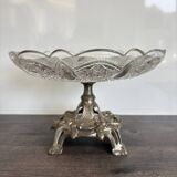 Antique footed cup in chiseled glass