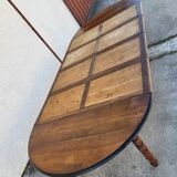 table 6 pieds louis philippe en noyer du xix ème siecle 320.50 cm de long
