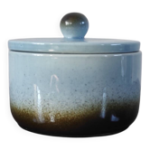 Box, ceramic / glazed stoneware sugar bowl