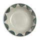 Old St Amand deep plate dark green