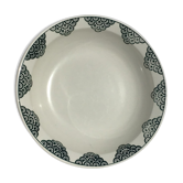 Plat creux ancien St Amand vert foncé
