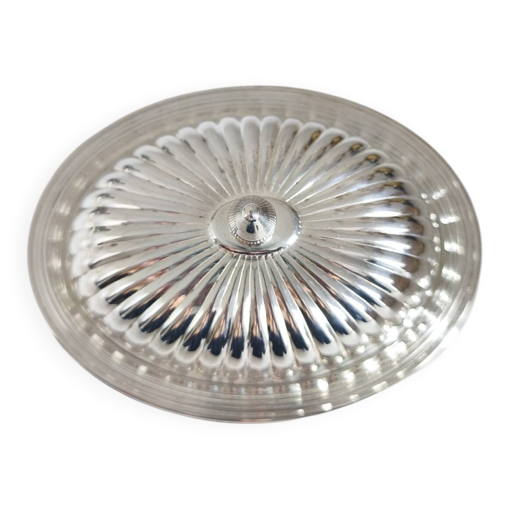 English covered butter dish