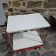 Desserte métal frz par lucien lepoix 1983 pop art vintage roulante pliable