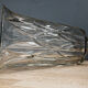Vase art déco transparent en verre