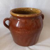 Glazed terracotta pot