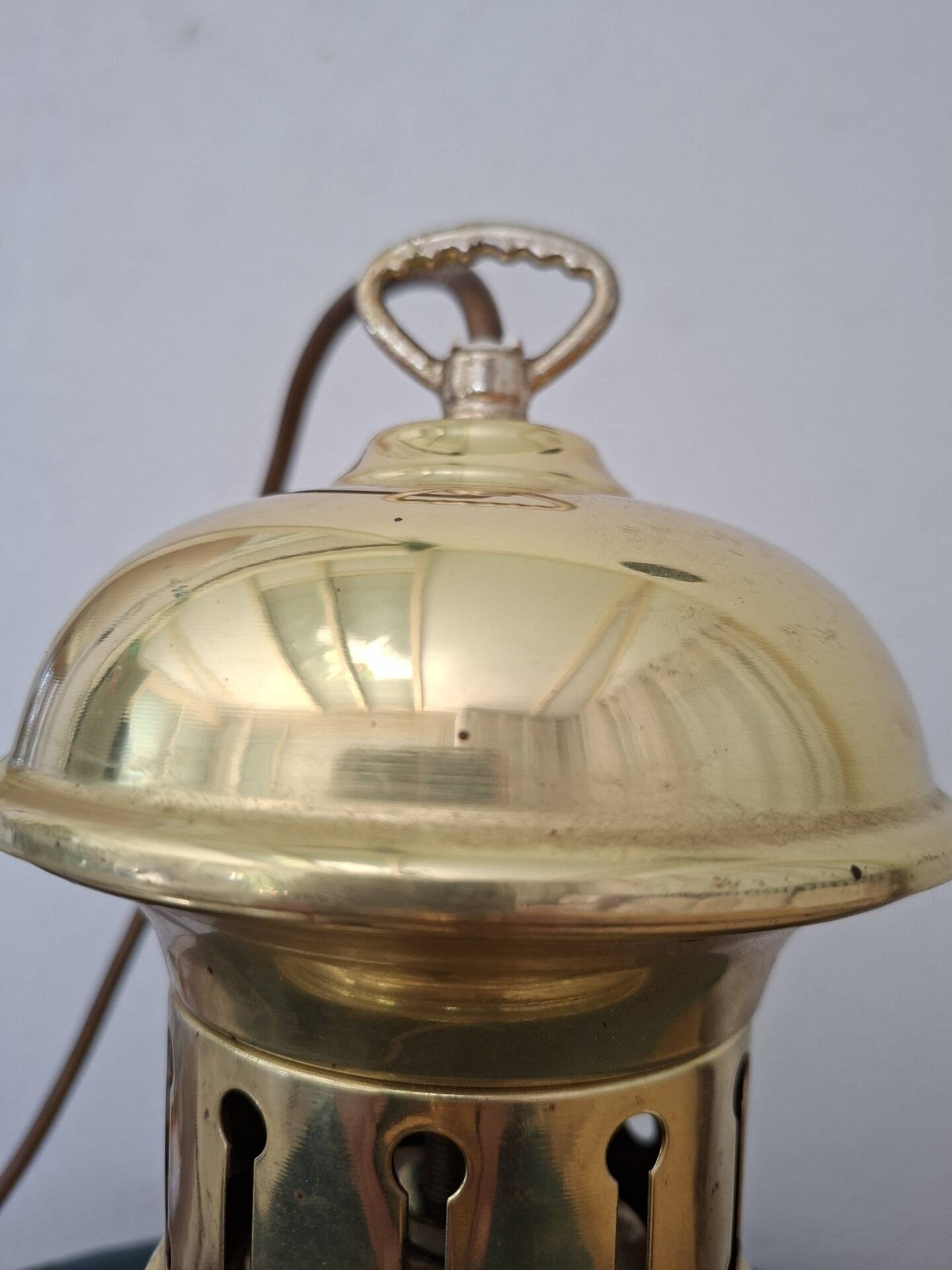Brass marine suspension "Old River" — Vintage table lamp