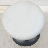 Tabouret pied tulipe en métal et skai, 1970